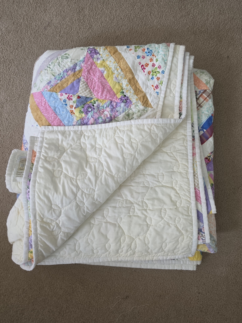 Handmade String Quilt - Picture 3 of 10